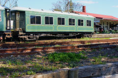 
Bay of Islands Railway, Kawakawa, Auckland breakdown train coach, September 2009